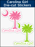 Carolina Girls Palmetto Moon die-cut stickers