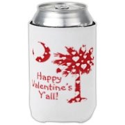 Happy Valentine's Y'all with a White Heart Pattern Palmetto Moon. Get your Happy Valentine's Y'all shirt, apparel, or other gift item today!