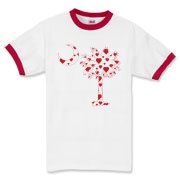 Get a Red Heart Pattern Palmetto Moon for your sweetheart this Valentine's Day! Featuring the South Carolina Palmetto Moon with a red heart pattern in the background.