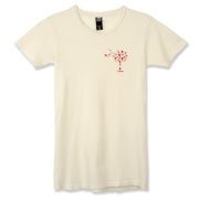 Buy a Red Heart Pattern Palmetto Moon Alternative Apparel Women's Destroyed T-Shirt for your sweetheart this Valentine's Day! Featuring the a smaller pocket sized version of the South Carolina Palmetto Moon with a red heart pattern printed on the left che
