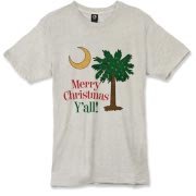 Buy a Merry Christmas Y'all Palmetto Moon Alternative Apparel Burnout T-Shirt 		 and have a Merry Christmas, y'all, in South Carolina style.