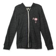 Buy a Red Heart Pattern Palmetto Moon Alternative Apparel Unisex Zipper Hoodie for your sweetheart this Valentine's Day! Featuring the South Carolina Palmetto Moon with a red heart pattern in the background.