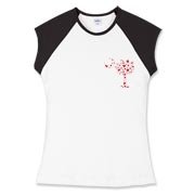 Get a Red Heart Pattern Palmetto Moon for your sweetheart this Valentine's Day! Featuring the a smaller pocket sized version of the South Carolina Palmetto Moon with a red heart pattern printed in the pocket area of a shirt or apparel item.