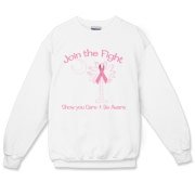 Join the fight against breast cancer in South Carolina! Show you care and be aware with a Join the Fight Pink Ribbon Palmetto Moon Crewneck Sweatshirt. Proceeds from Pink Ribbon Palmetto Moon Join the Fight products donated to help find a cure.