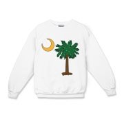Merry Christmas from the Palmetto State! Celebrate Christmas in South Carolina with a Christmas Palmetto Moon T-Shirt, Sweatshirt, or other gift item.
