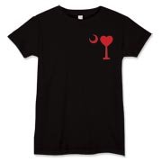 Get a Heart Palmetto Moon for your sweetheart this Valentine's Day! Featuring the a smaller pocket sized version of the South Carolina Palmetto Moon with a red heart printed in the pocket area of a shirt or apparel item.