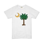 Merry Christmas from the Palmetto State! Celebrate Christmas in South Carolina with a Christmas Palmetto Moon T-Shirt, Sweatshirt, or other gift item.