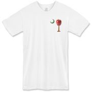 Buy a Carolina Teacher School Apple Palmetto Moon Deluxe American Apparel T-Shirt. This two-sided product features the South Carolina palmetto with an apple and chalkboard moon printed on the front left chest area and the Carolina Teacher palmetto design