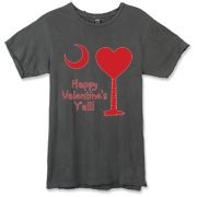 Buy a Happy Valentine's Y'all with a Heart Palmetto Moon Alternative Apparel Destroyed T-Shirt.