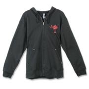 Get a White Heart Pattern Palmetto Moon Canvas Freemont Full-Zip Hoodie for your sweetheart this Valentine's Day! Featuring the a smaller pocket sized version of the South Carolina Palmetto Moon with a white heart pattern printed smaller on the left chest