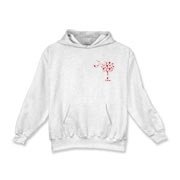 Get a Red Heart Pattern Palmetto Moon for your sweetheart this Valentine's Day! Featuring the a smaller pocket sized version of the South Carolina Palmetto Moon with a red heart pattern printed in the pocket area of a shirt or apparel item.