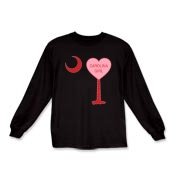 A Candy Heart Palmetto Moon for a Carolina Girl! Perfect for Valentine's Day, it features a pink candy heart on the South Carolina Palmetto Moon with Carolina Girl.