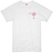 Get a Red Heart Pattern Palmetto Moon for your sweetheart this Valentine's Day! Featuring the a smaller pocket sized version of the South Carolina Palmetto Moon with a red heart pattern printed in the pocket area of a shirt or apparel item.