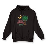 Buy a Merry Christmas Y'all Palmetto Moon Hooded Sweatshirt and have a Merry Christmas, y'all, in South Carolina style.