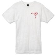 Buy a Red Heart Pattern Palmetto Moon Alternative Apparel Burnout T-Shirt for your sweetheart this Valentine's Day! Featuring the a smaller pocket sized version of the South Carolina Palmetto Moon with a red heart pattern printed on the left chest area