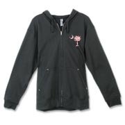 Buy a Red Heart Pattern Palmetto Moon Canvas Freemont Full-Zip Hoodie for your sweetheart this Valentine's Day! Featuring the a smaller pocket sized version of the South Carolina Palmetto Moon with a red heart pattern printed on the left chest area.