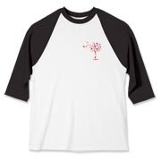 Get a Red Heart Pattern Palmetto Moon for your sweetheart this Valentine's Day! Featuring the a smaller pocket sized version of the South Carolina Palmetto Moon with a red heart pattern printed in the pocket area of a shirt or apparel item.