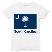 Get a South Carolina Palmetto Moon Flag Women's T-Shirt that includes the state flag and name.