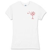 Get a Red Heart Pattern Palmetto Moon for your sweetheart this Valentine's Day! Featuring the a smaller pocket sized version of the South Carolina Palmetto Moon with a red heart pattern printed in the pocket area of a shirt or apparel item.