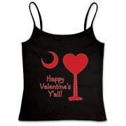 Buy a Happy Valentine's Y'all with a Heart Palmetto Moon Women's Fitted Camisole Tank.