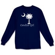 Carolina Girls are the best in the world! Choose your favorite shirt style and color for this red version of our popular carolina girl design that also features the palmetto and moon logo of South Carolina.