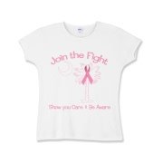 Join the fight against breast cancer in South Carolina! Show you care and be aware with a Join the Fight Pink Ribbon Palmetto Moon Girls Baby Rib T-Shirt. Proceeds from Pink Ribbon Palmetto Moon Join the Fight products donated to help find a cure.
