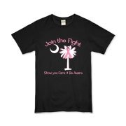 Join the fight against breast cancer in South Carolina! Show you care and be aware with a Join the Fight Pink Ribbon Palmetto Moon Organic Kids T-Shirt. Proceeds from Pink Ribbon Palmetto Moon Join the Fight products donated to help find a cure.