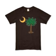Merry Christmas from the Palmetto State! Celebrate Christmas in South Carolina with a Christmas Palmetto Moon T-Shirt, Sweatshirt, or other gift item.