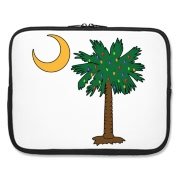 Buy a Christmas Palmetto Moon Laptop Sleeve and have a Merry Christmas, South Carolina style.