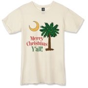 Buy a Merry Christmas Y'all Palmetto Moon Alternative Apparel Destroyed T-Shirt and have a Merry Christmas, y'all, in South Carolina style.