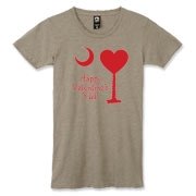 Buy a Happy Valentine's Y'all with a Heart Palmetto Moon Alternative Apparel Women's Destroyed T-Shirt.