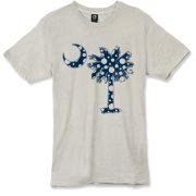 Buy a Blue Polka Dot Palmetto Moon Alternative Apparel Burnout T-Shirt 		 that features a blue palmetto moon with white polka dots.