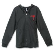 Buy a Heart Palmetto Moon Canvas Freemont Full-Zip Hoodie. the read heart is perfect for every sweetheart on Valentine's Day. This version features a smaller palmetto moon printed on the left chest area.