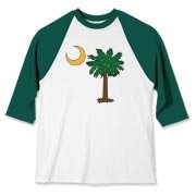 Merry Christmas from the Palmetto State! Celebrate Christmas in South Carolina with a Christmas Palmetto Moon T-Shirt, Sweatshirt, or other gift item.