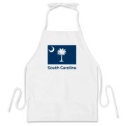 Get a South Carolina Palmetto Moon Flag BBQ Apron that includes the state flag and name.