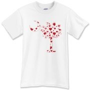 Get a Red Heart Pattern Palmetto Moon for your sweetheart this Valentine's Day! Featuring the South Carolina Palmetto Moon with a red heart pattern in the background.