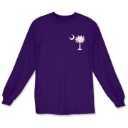 Carolina Girls are the best in the world! The deluxe print features a white palmetto moon on the front pocket area and a matching carolina girl design that also features the palmetto and moon logo of South Carolina.
