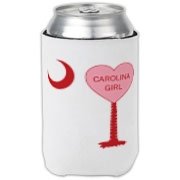 A Candy Heart Palmetto Moon for a Carolina Girl! Perfect for Valentine's Day, it features a pink candy heart on the South Carolina Palmetto Moon with Carolina Girl.