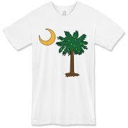 Buy a Christmas Palmetto Moon American Apparel T-Shirt and have a Merry Christmas, South Carolina style.
