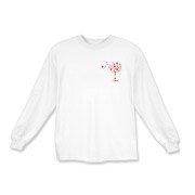 Get a Red Heart Pattern Palmetto Moon for your sweetheart this Valentine's Day! Featuring the a smaller pocket sized version of the South Carolina Palmetto Moon with a red heart pattern printed in the pocket area of a shirt or apparel item.