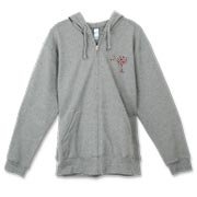 Buy a Red Heart Pattern Palmetto Moon Canvas Freemont Full-Zip Hoodie for your sweetheart this Valentine's Day! Featuring the a smaller pocket sized version of the South Carolina Palmetto Moon with a red heart pattern printed on the left chest area.
