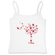 Get a Red Heart Pattern Palmetto Moon for your sweetheart this Valentine's Day! Featuring the South Carolina Palmetto Moon with a red heart pattern in the background.