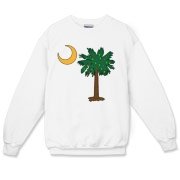 Merry Christmas from the Palmetto State! Celebrate Christmas in South Carolina with a Christmas Palmetto Moon T-Shirt, Sweatshirt, or other gift item.