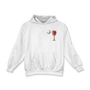 Every Carolina Teacher should have this two sided print School Apple Palmetto Moon Pocket Print Kids Hooded Sweatshirt that features the South Carolina palmetto with an apple and chalkboard moon.