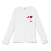 Get a Heart Palmetto Moon for your sweetheart this Valentine's Day! Featuring the a smaller pocket sized version of the South Carolina Palmetto Moon with a red heart printed in the pocket area of a shirt or apparel item.