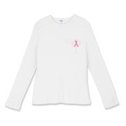 Join the fight against breast cancer in South Carolina! Show you care and be aware with a Join the Fight Pink Ribbon Palmetto Moon Deluxe Women's Fitted Baby Rib Long Sleeve Tee. Proceeds from Pink Ribbon Palmetto Moon Join the Fight products donated to h