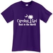 White Carolina Girl Best in the World T-Shirts, Apparel, and Gifts. Carolina Girls are truly the best in the world. Best in the world Carolina Girl Shirts and Apparel for everyone.