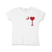 Get a Heart Palmetto Moon for your sweetheart this Valentine's Day! Featuring the a smaller pocket sized version of the South Carolina Palmetto Moon with a red heart printed in the pocket area of a shirt or apparel item.