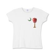 Every Carolina Teacher should have this two sided print School Apple Palmetto Moon Pocket Print Girls Baby Rib T-Shirt that features the South Carolina palmetto with an apple and chalkboard moon.
