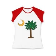 Merry Christmas from the Palmetto State! Celebrate Christmas in South Carolina with a Christmas Palmetto Moon T-Shirt, Sweatshirt, or other gift item.
